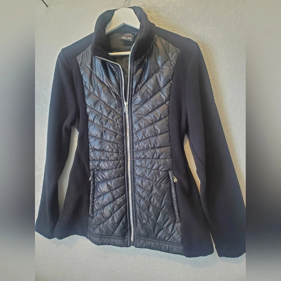 ZeroXposure Black Fitted Feminine Cut Puffer Bomber Jacket - Picture 4 of 6